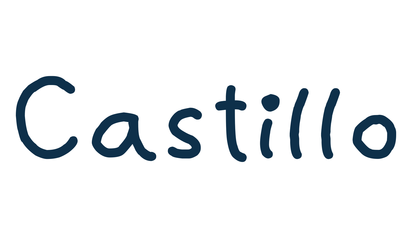 Castillo (castillo), script handwritten fancy decorative calligraphy font preview