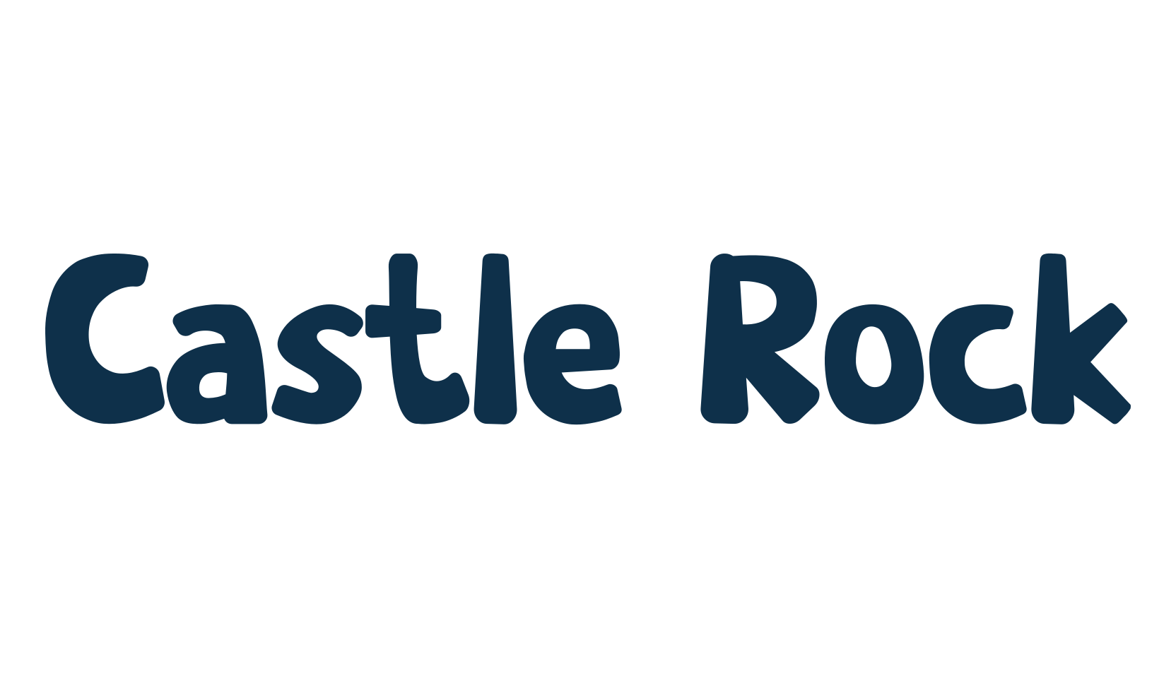 Castle Rock, cartoon font preview