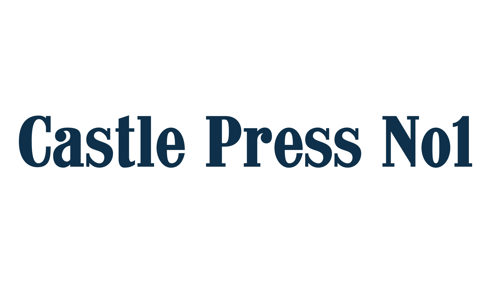 Castle Press No1, serif font preview
