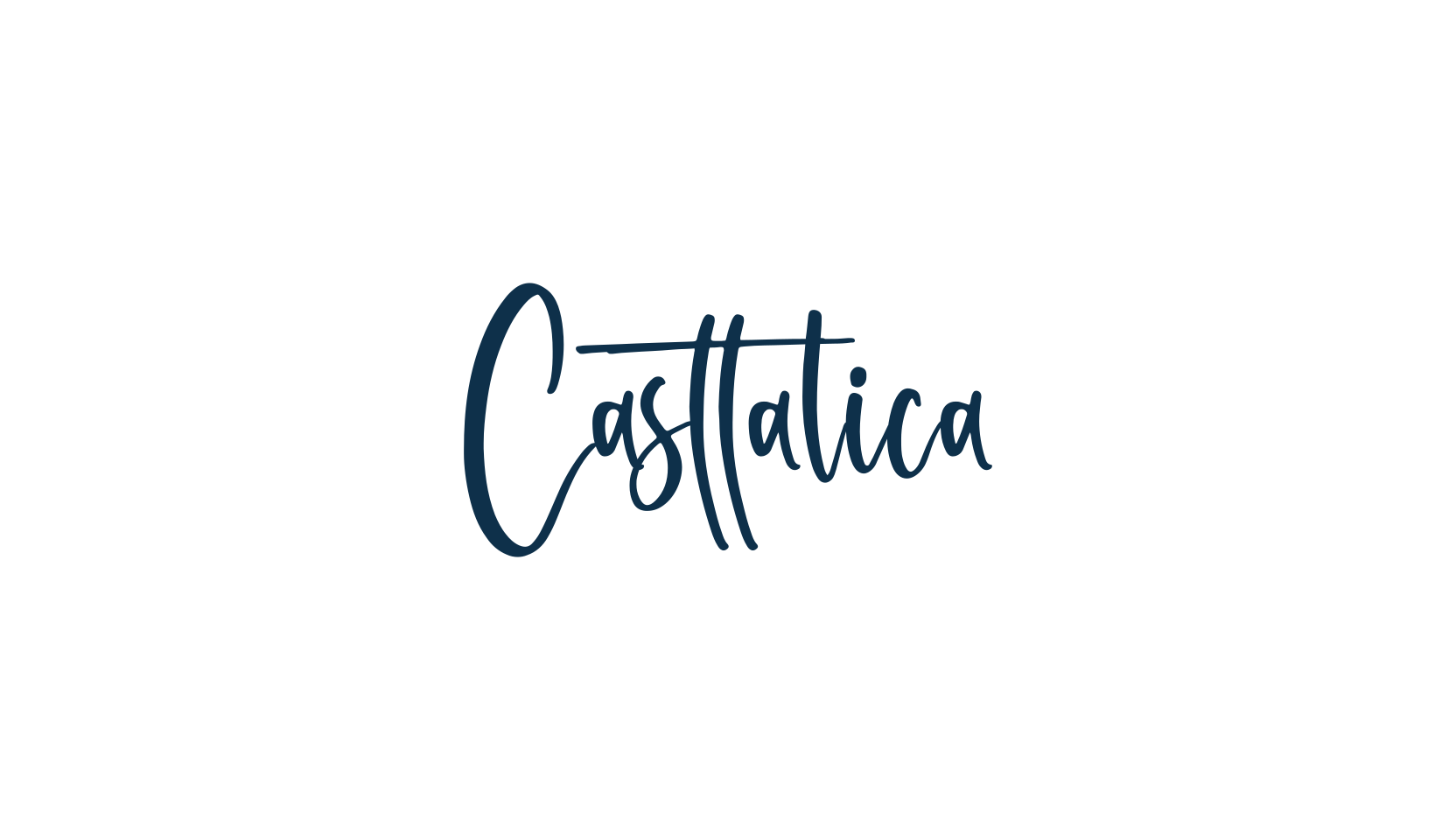 Casttalica, script handwritten fancy decorative calligraphy font preview