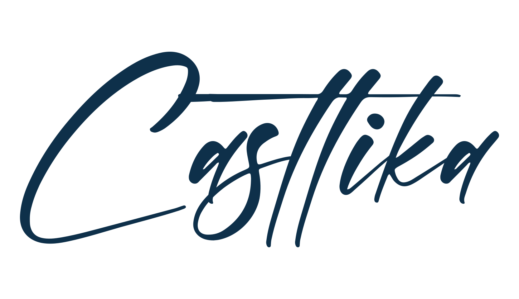 Casttika, handwriting font preview