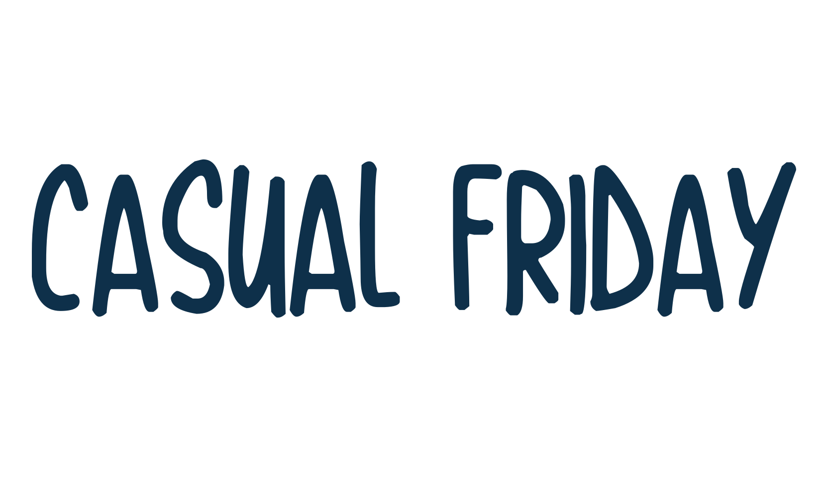 Casual Friday, script handwritten fancy decorative calligraphy font preview