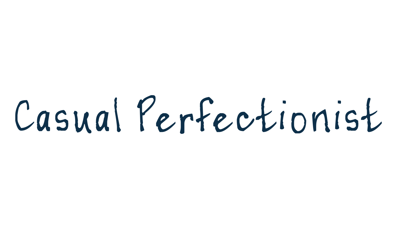 Casual Perfectionist, handwriting font preview