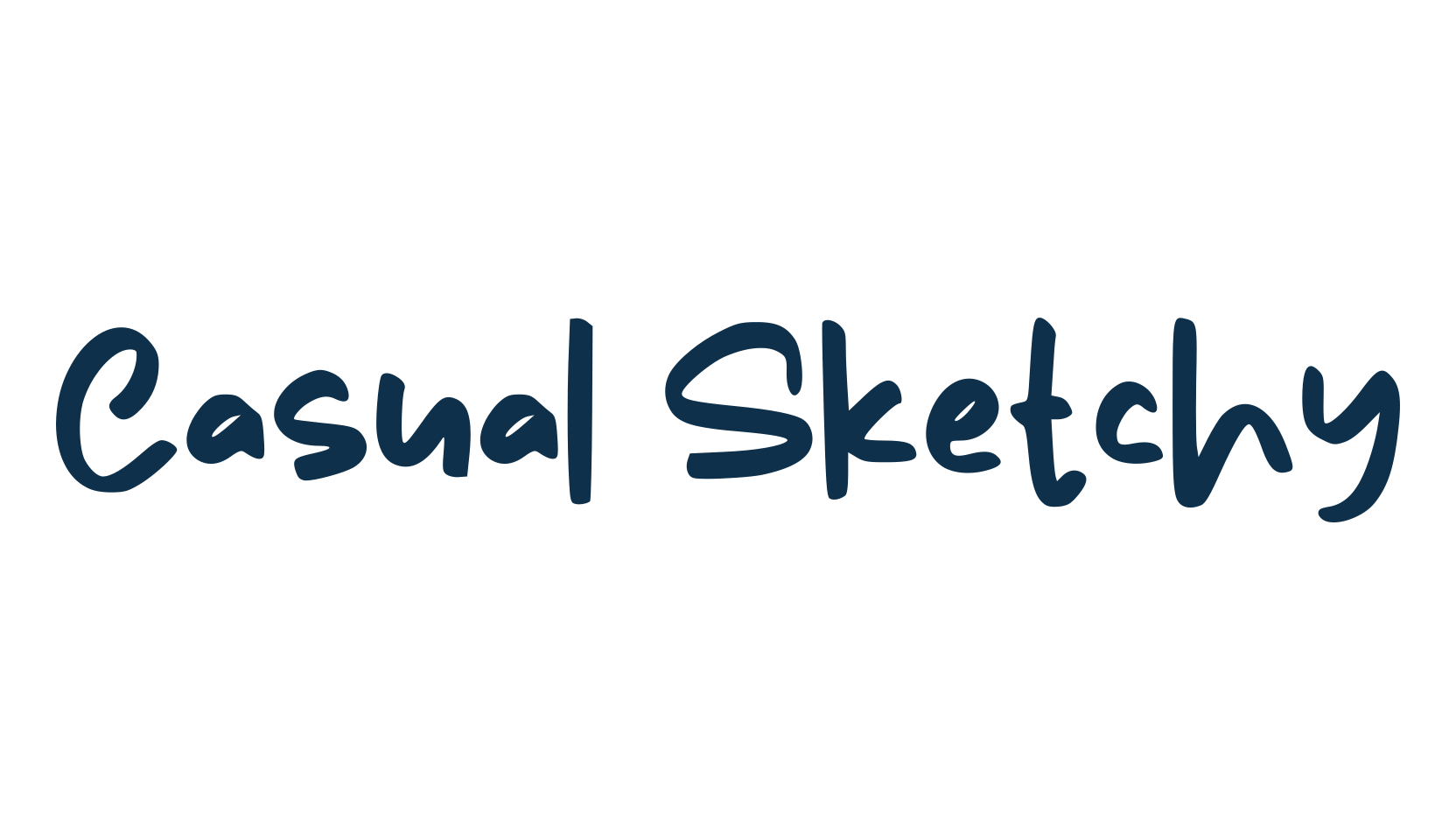 Casual Sketchy, script handwritten fancy decorative calligraphy font preview