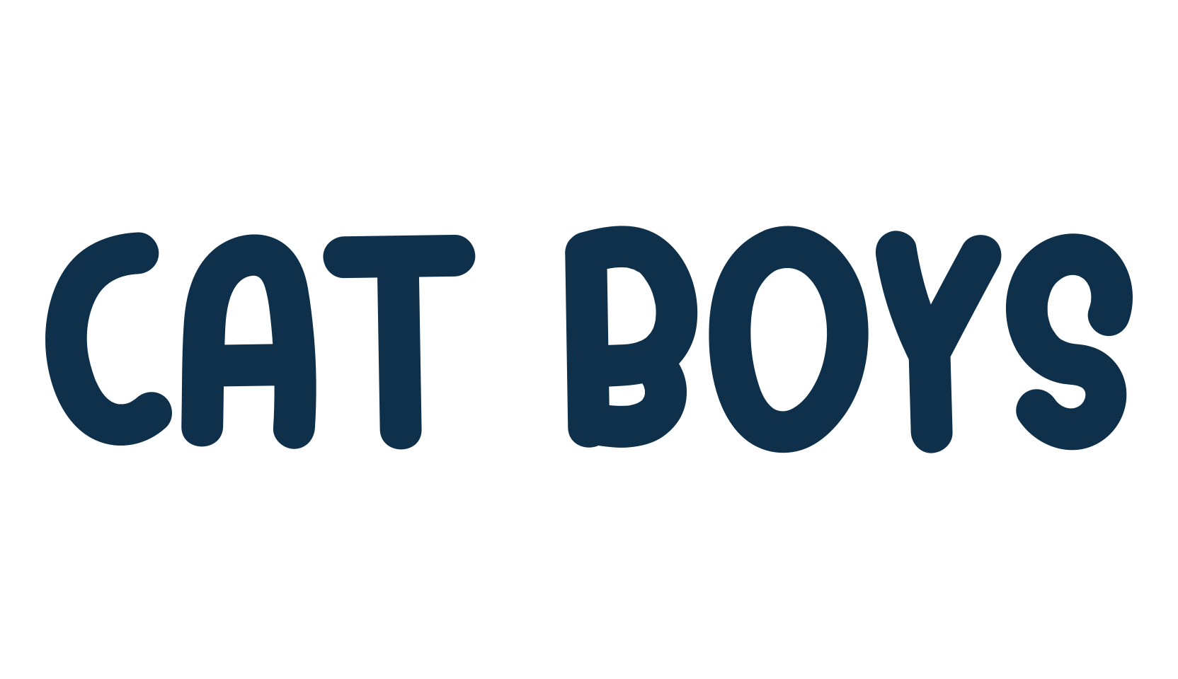Cat Boys, cartoon font preview