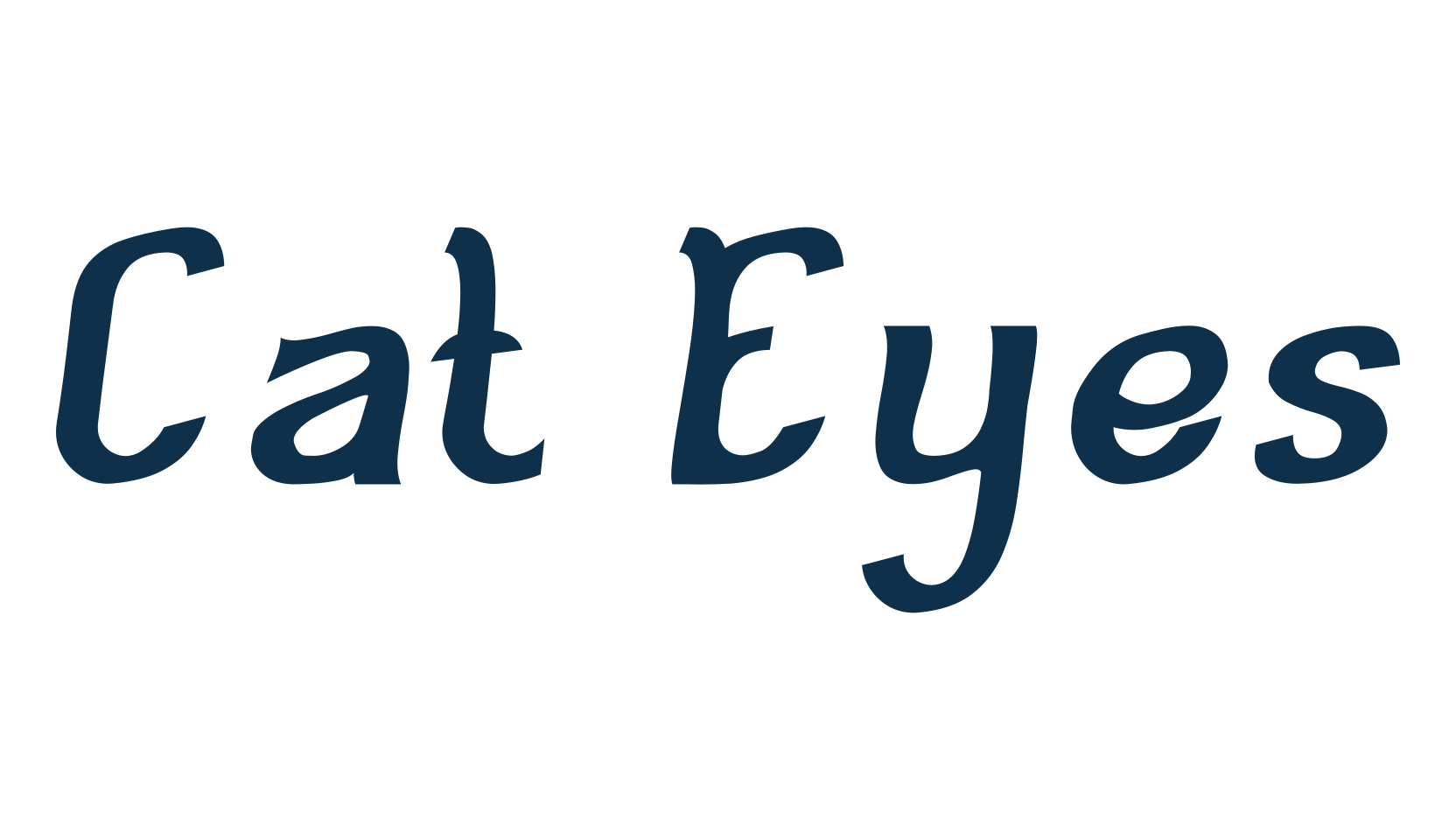 Cat Eyes, fancy various decorative font preview