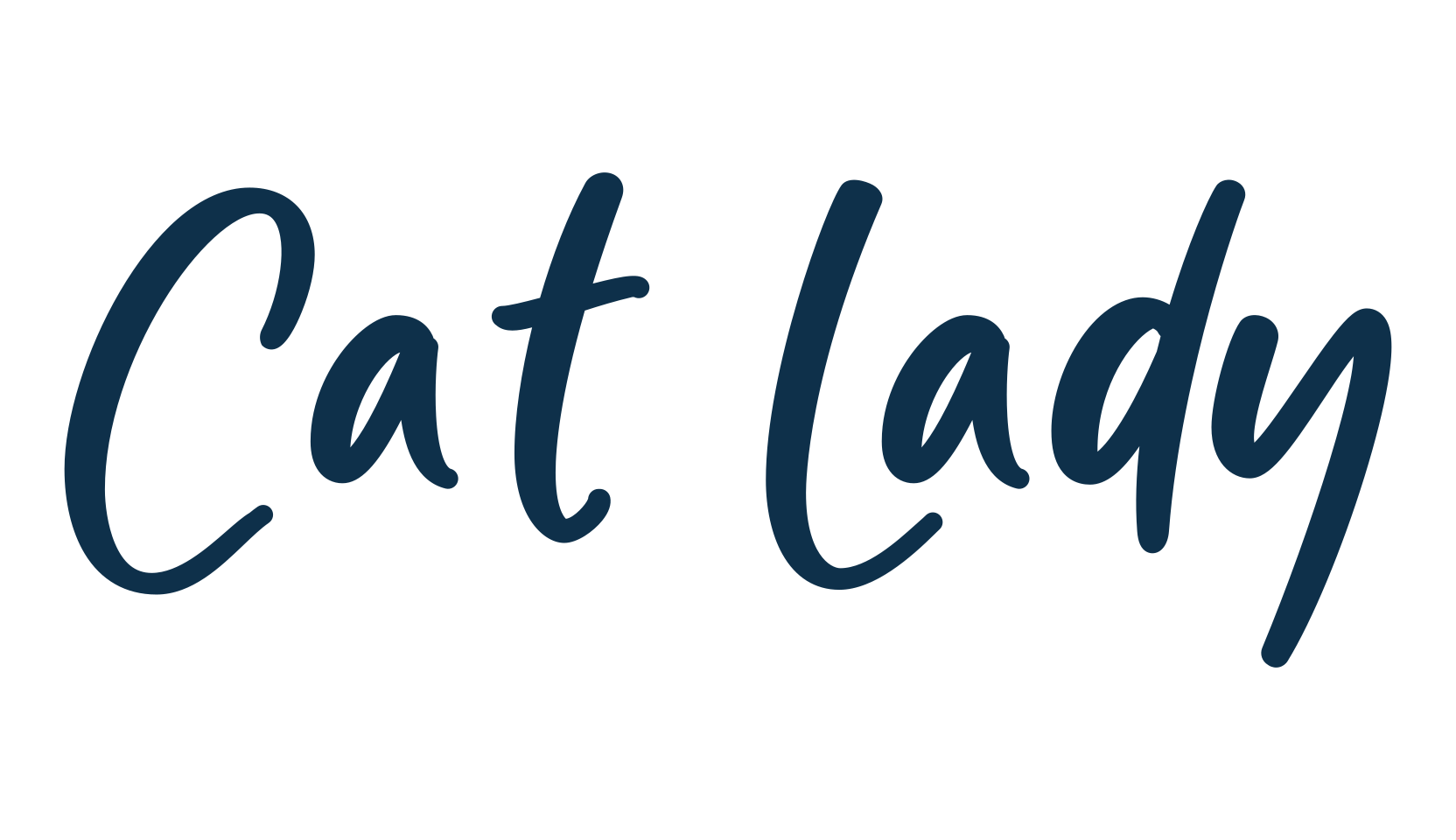 Cat Lady, handwriting font preview
