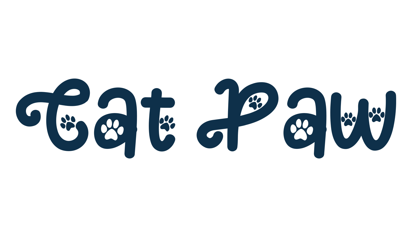 Cat Paw, fancy decorative font preview