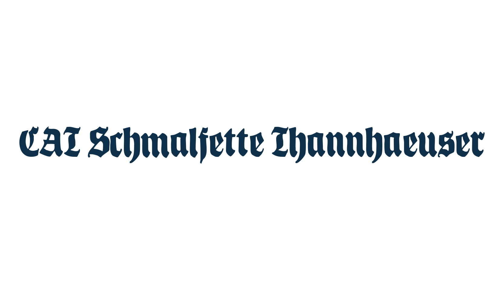 CAT Schmalfette Thannhaeuser, fancy various gothic font preview