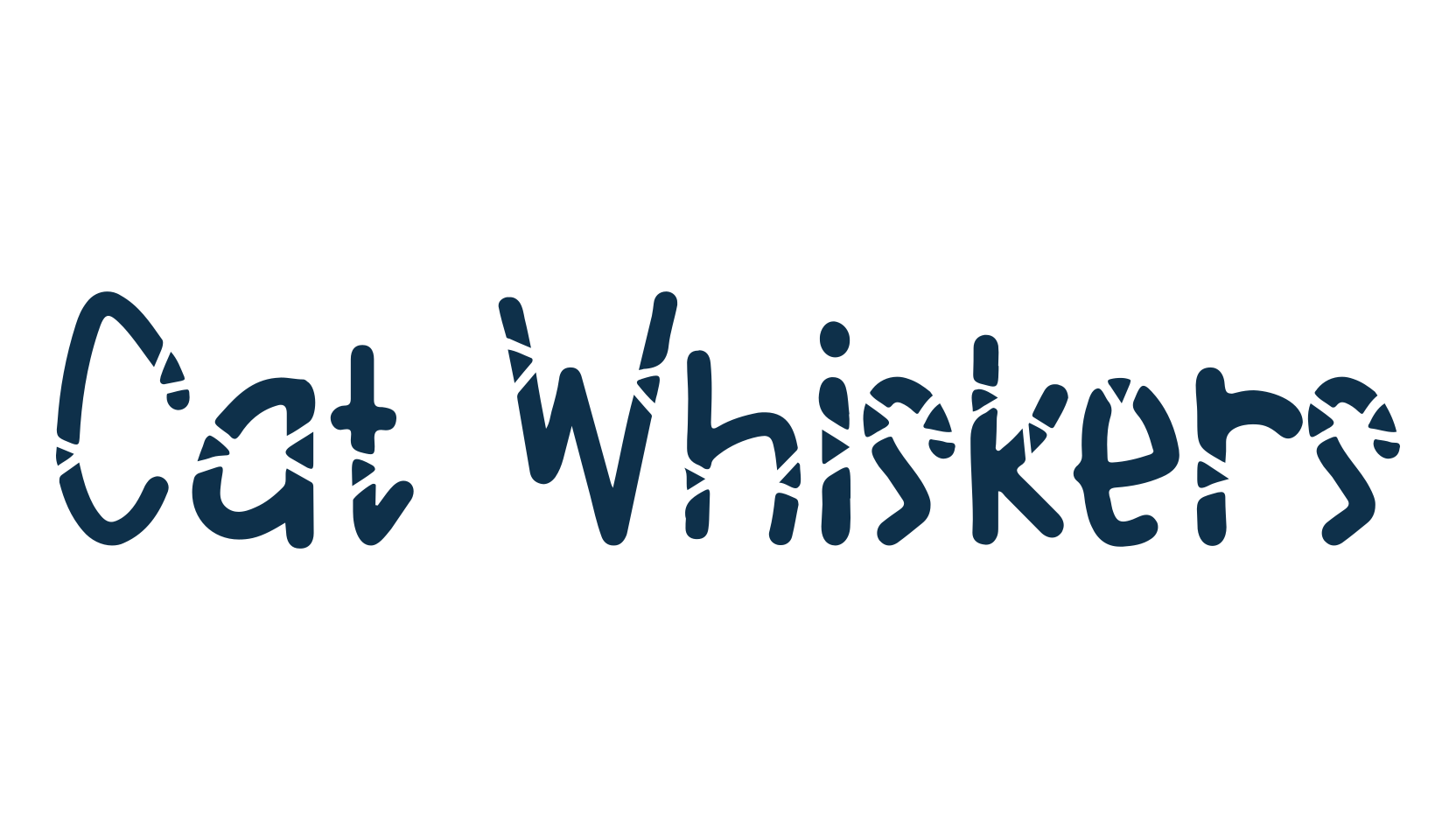 Cat Whiskers, fancy decorative font preview