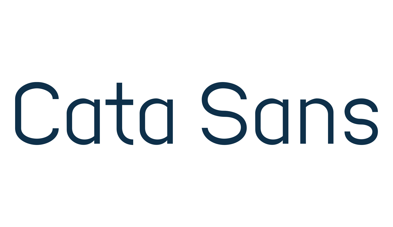 Cata Sans, basic sans serif font preview