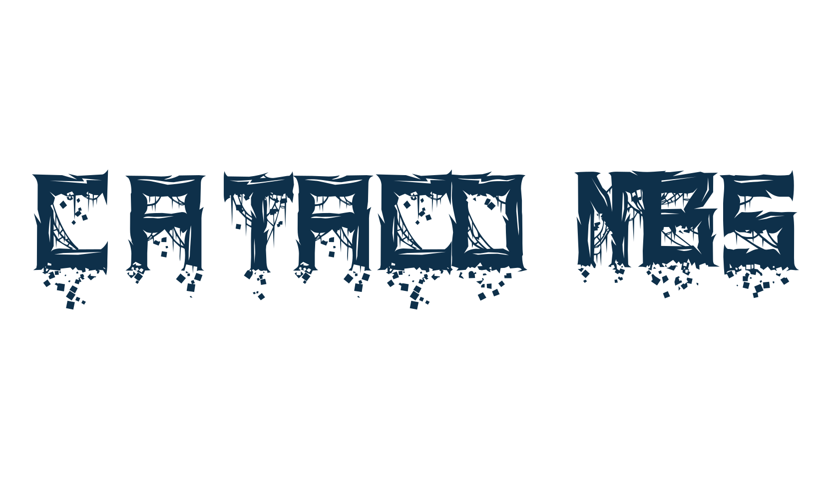 Catacombs, halloween font preview