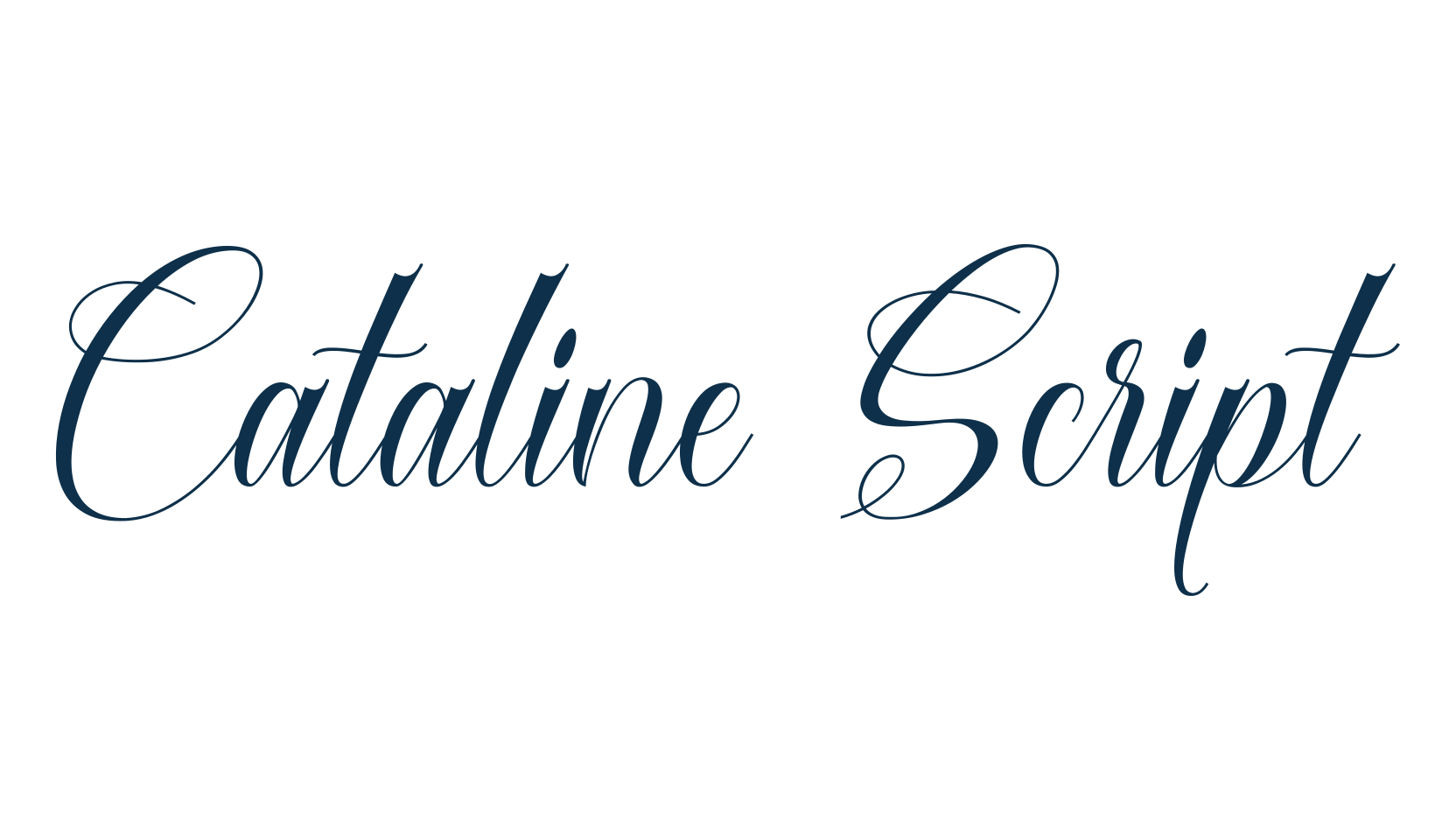 Cataline Script, script calligraphy fancy decorative font preview