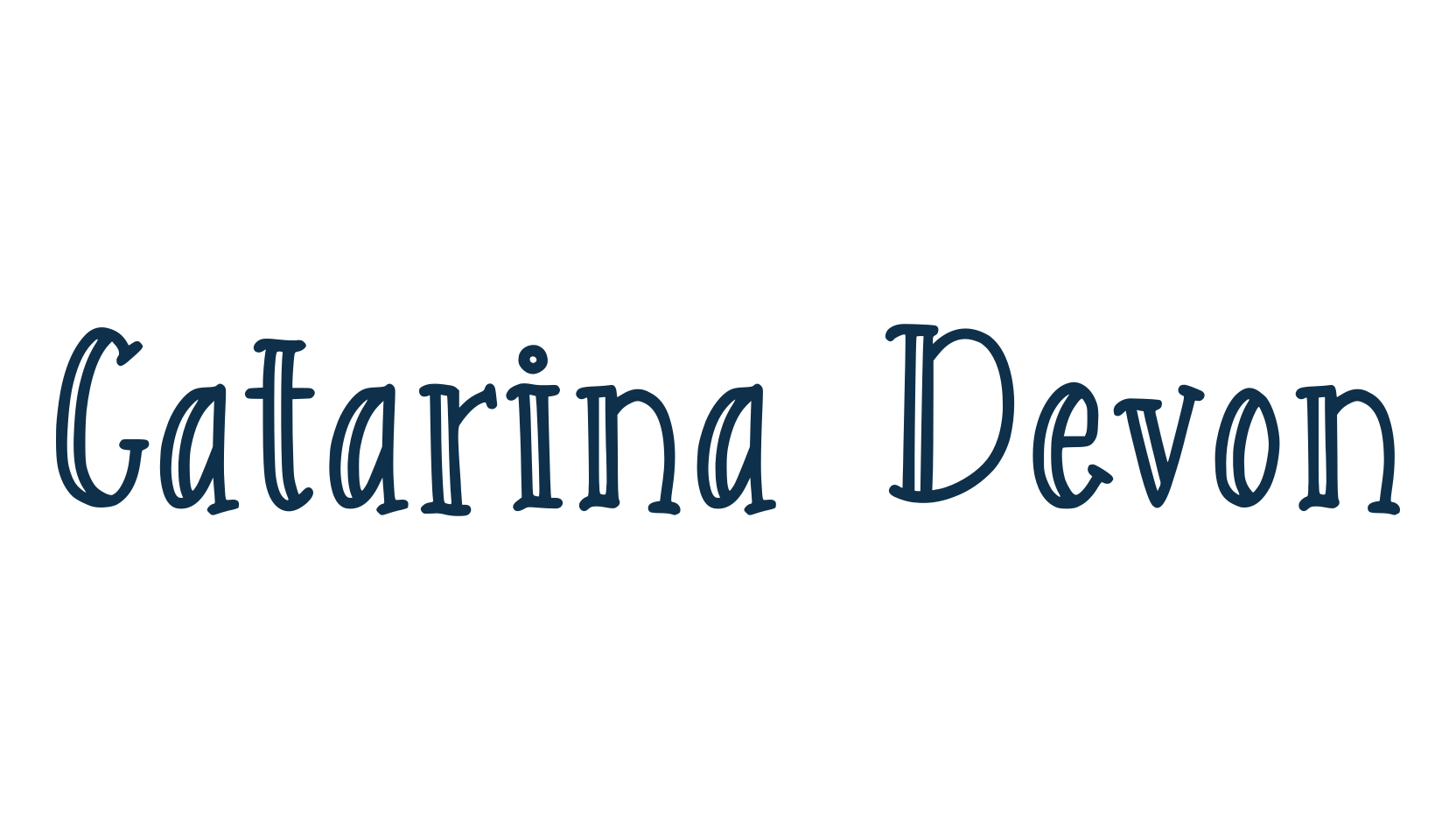 Catarina Devon, fancy various decorative font preview