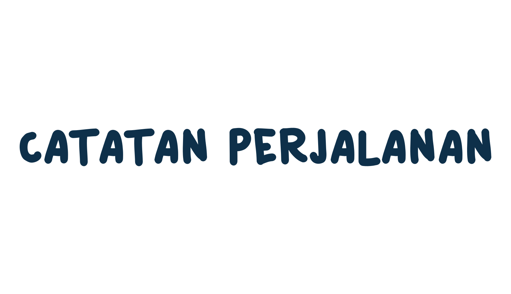 Catatan Perjalanan, brush font preview