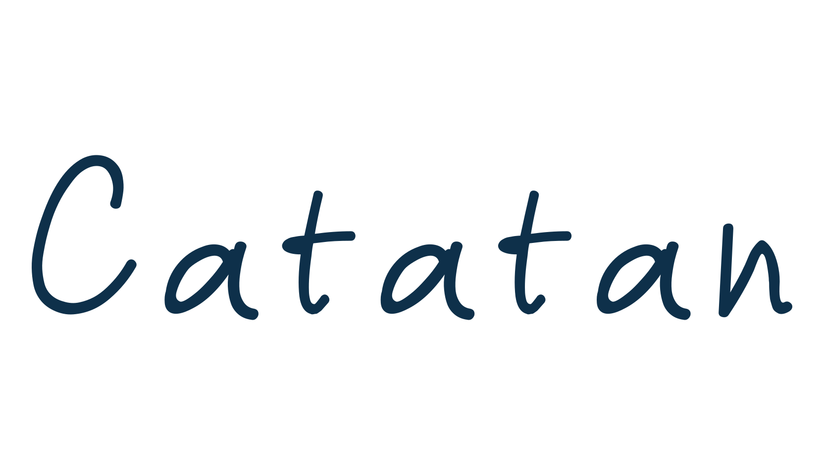 Catatan, handwriting font preview