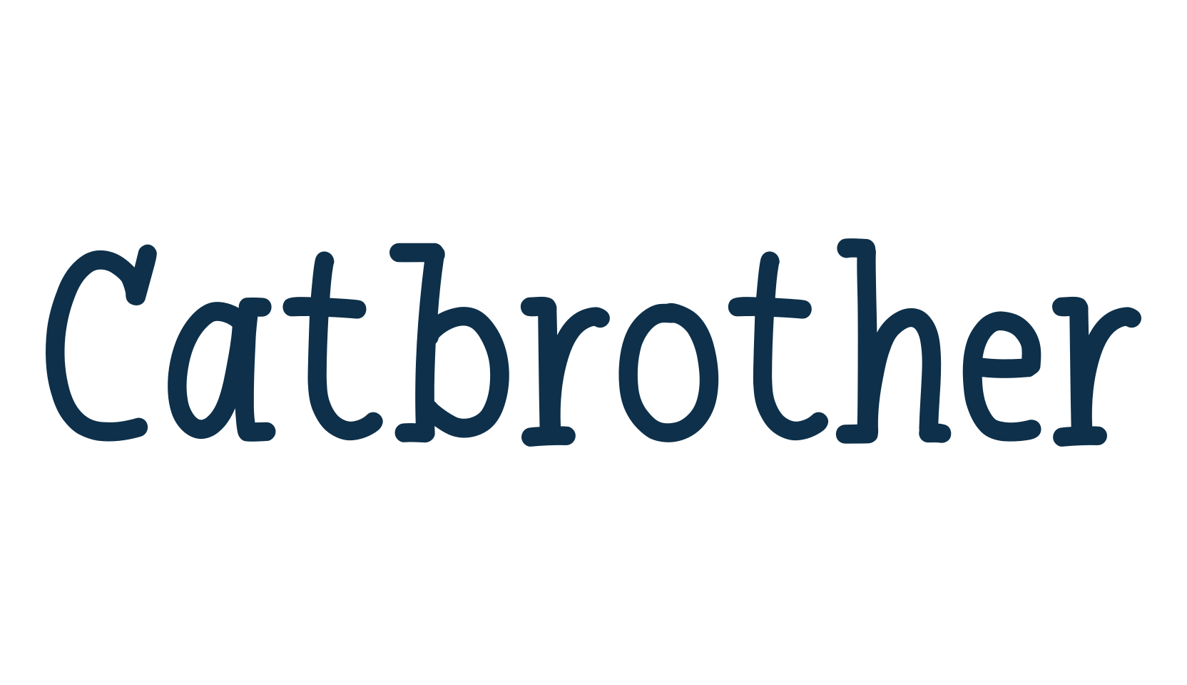 Catbrother, cartoon font preview