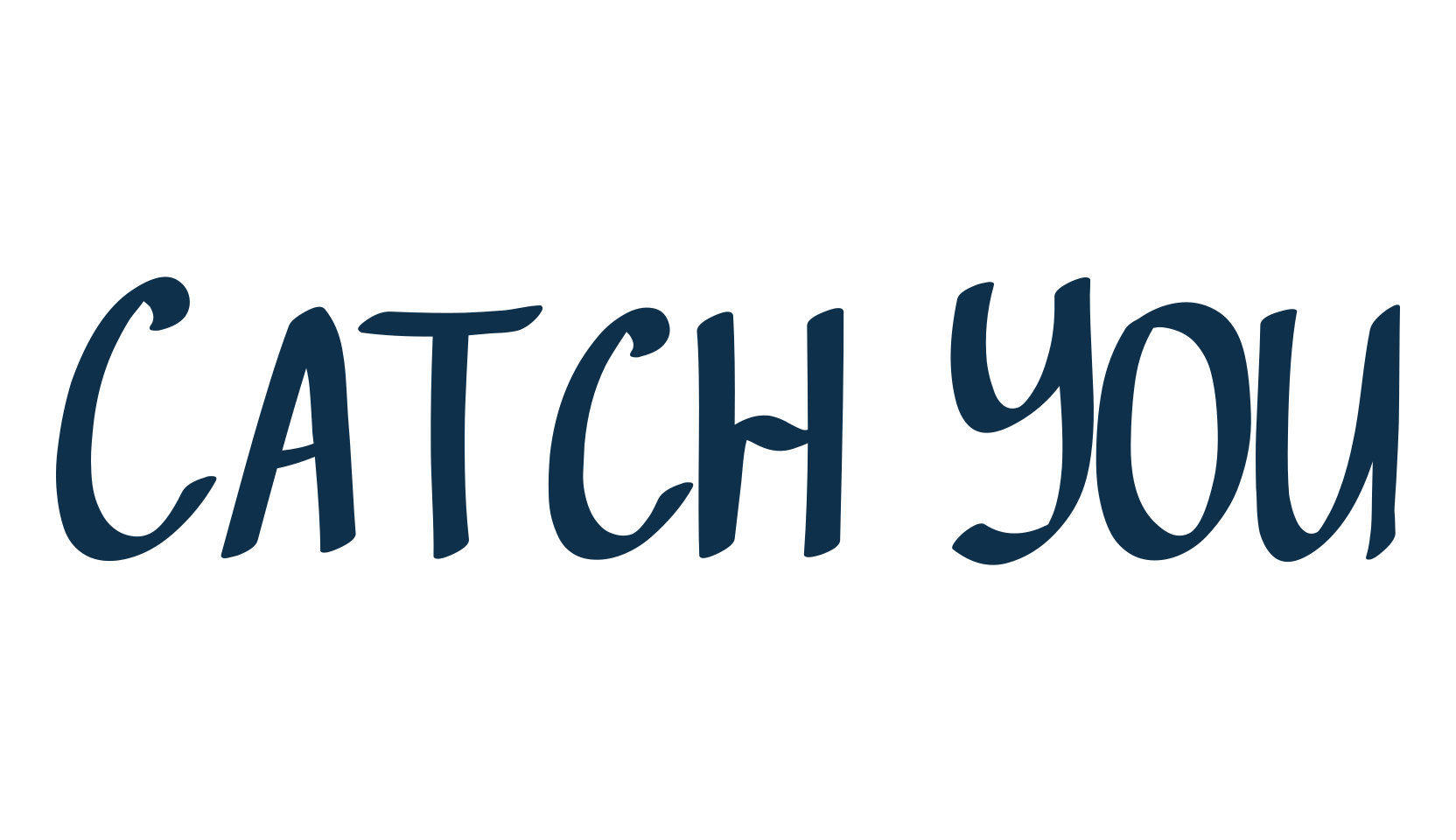 Catch You (catch-you), handwriting font preview