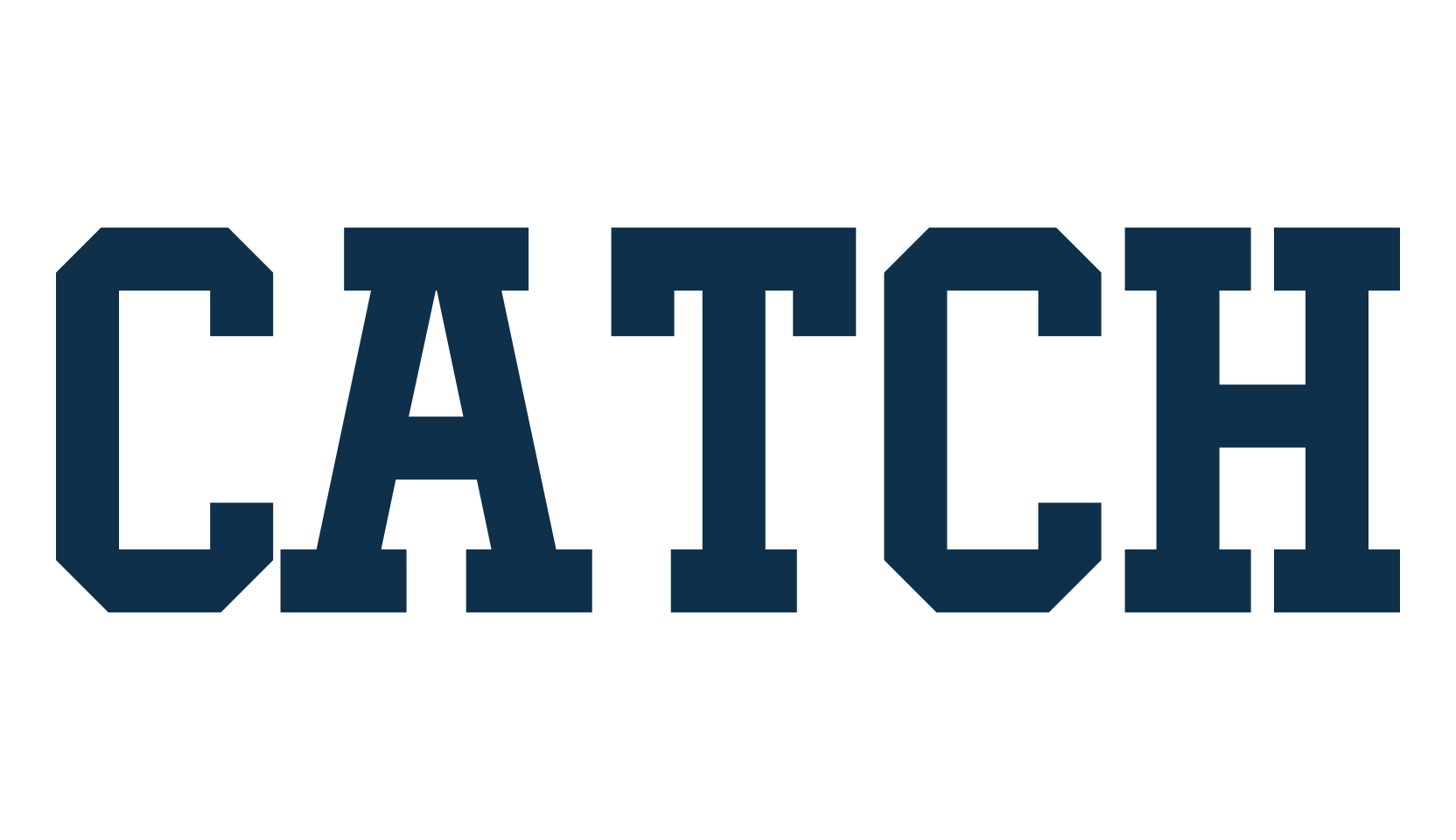 Catch, old school font preview