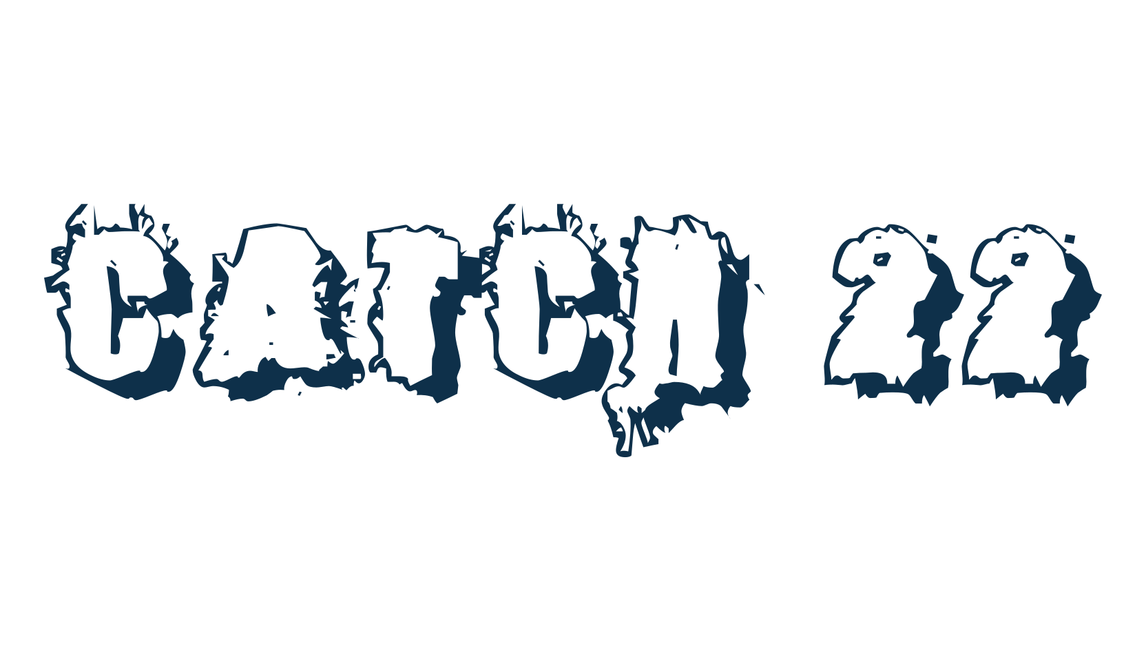 Catch 22, fancy destroy decorative font preview
