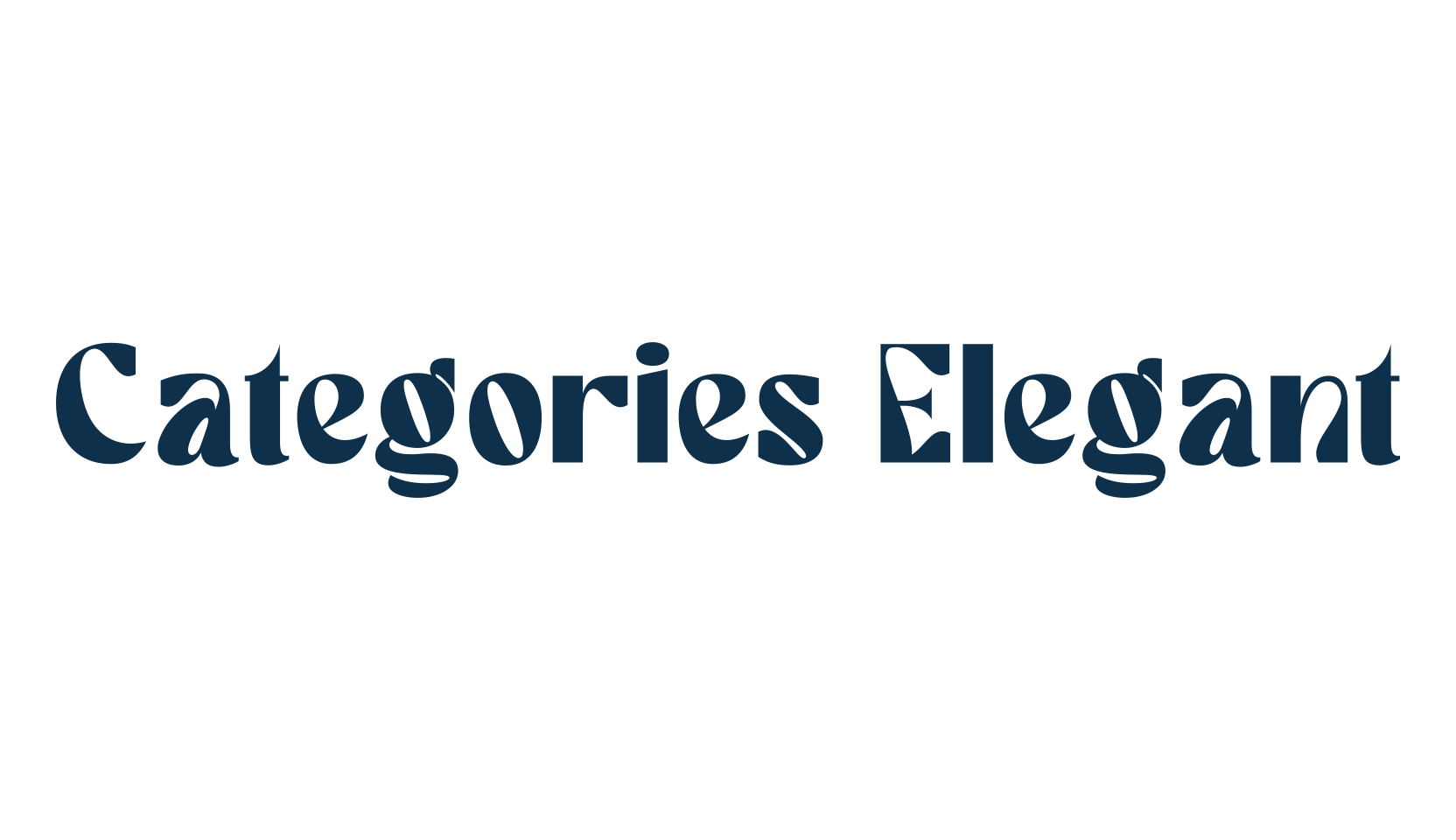 Categories Elegant, groovy font preview