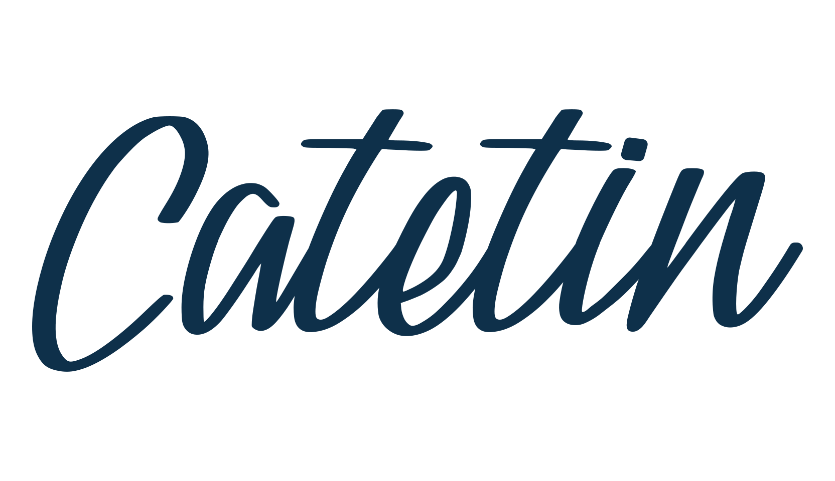 Catetin, handwriting font preview