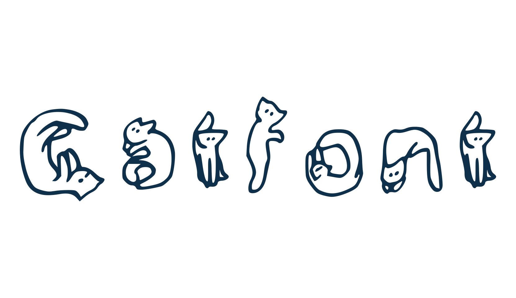 Catfont, decorative font preview