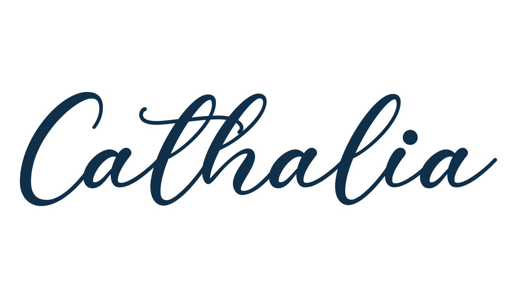 Cathalia, calligraphy font preview
