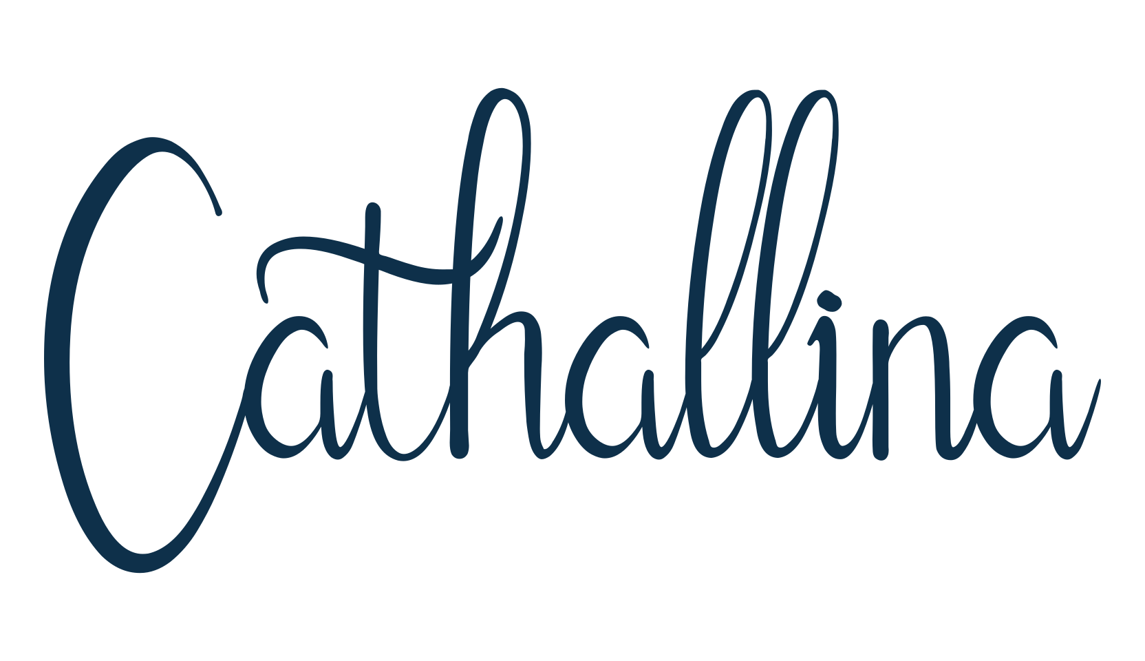 Cathallina, calligraphy font preview