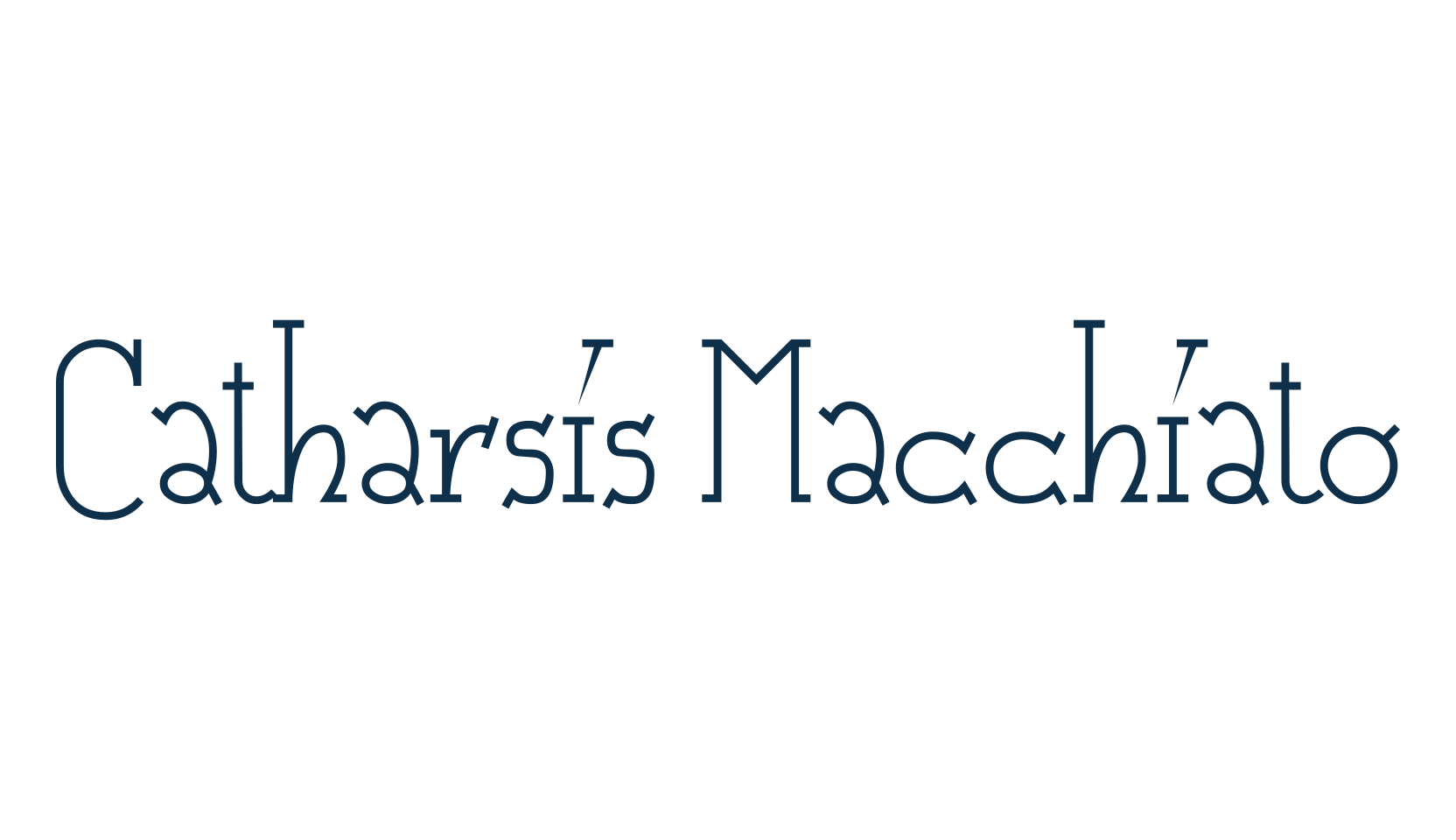 Catharsis Macchiato, fancy various gothic font preview