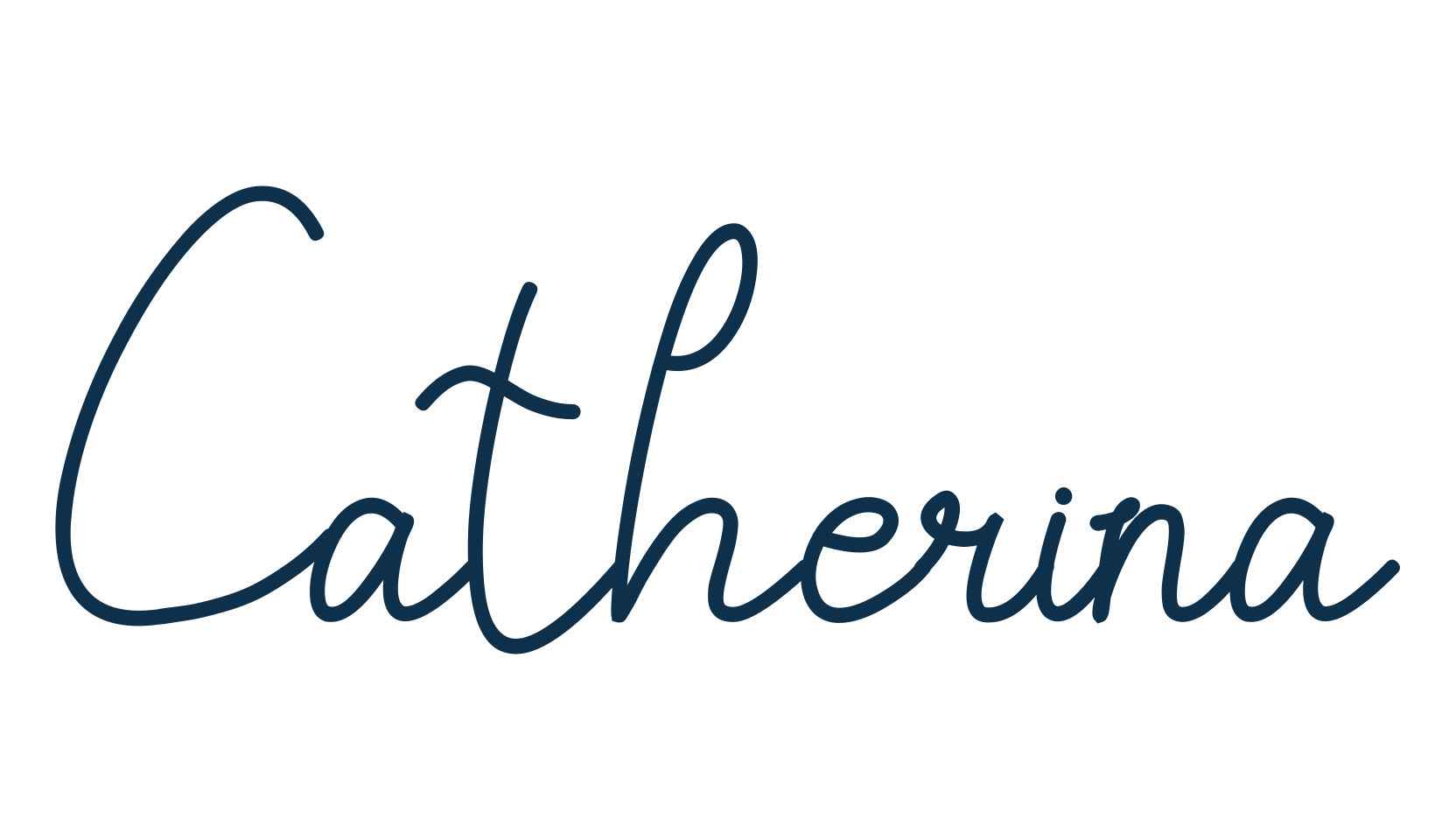 Catherina, handwriting font preview