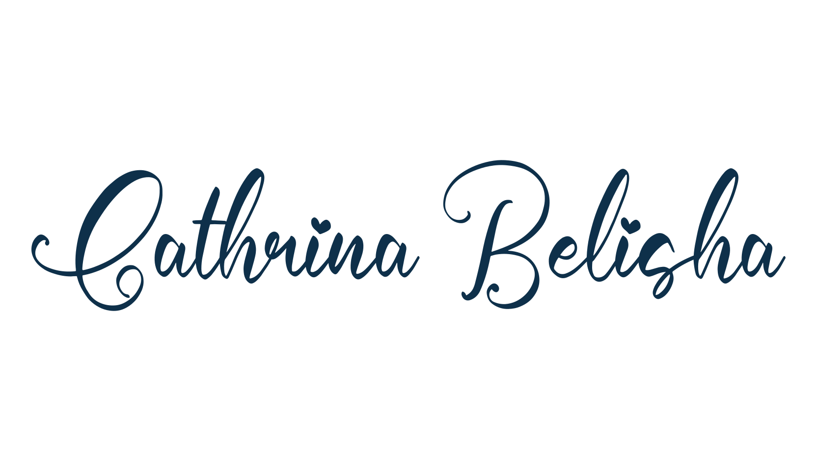 Cathrina Belisha, script calligraphy fancy decorative font preview