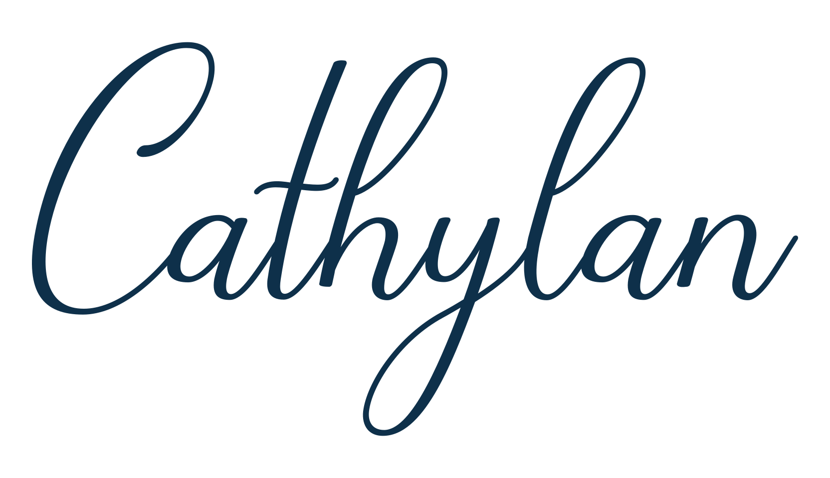 Cathylan, calligraphy font preview