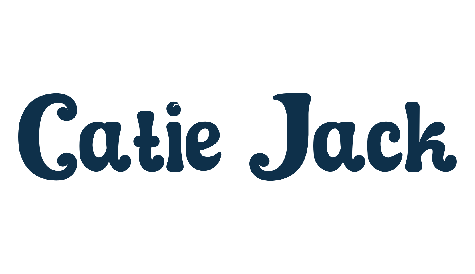 Catie Jack, groovy font preview