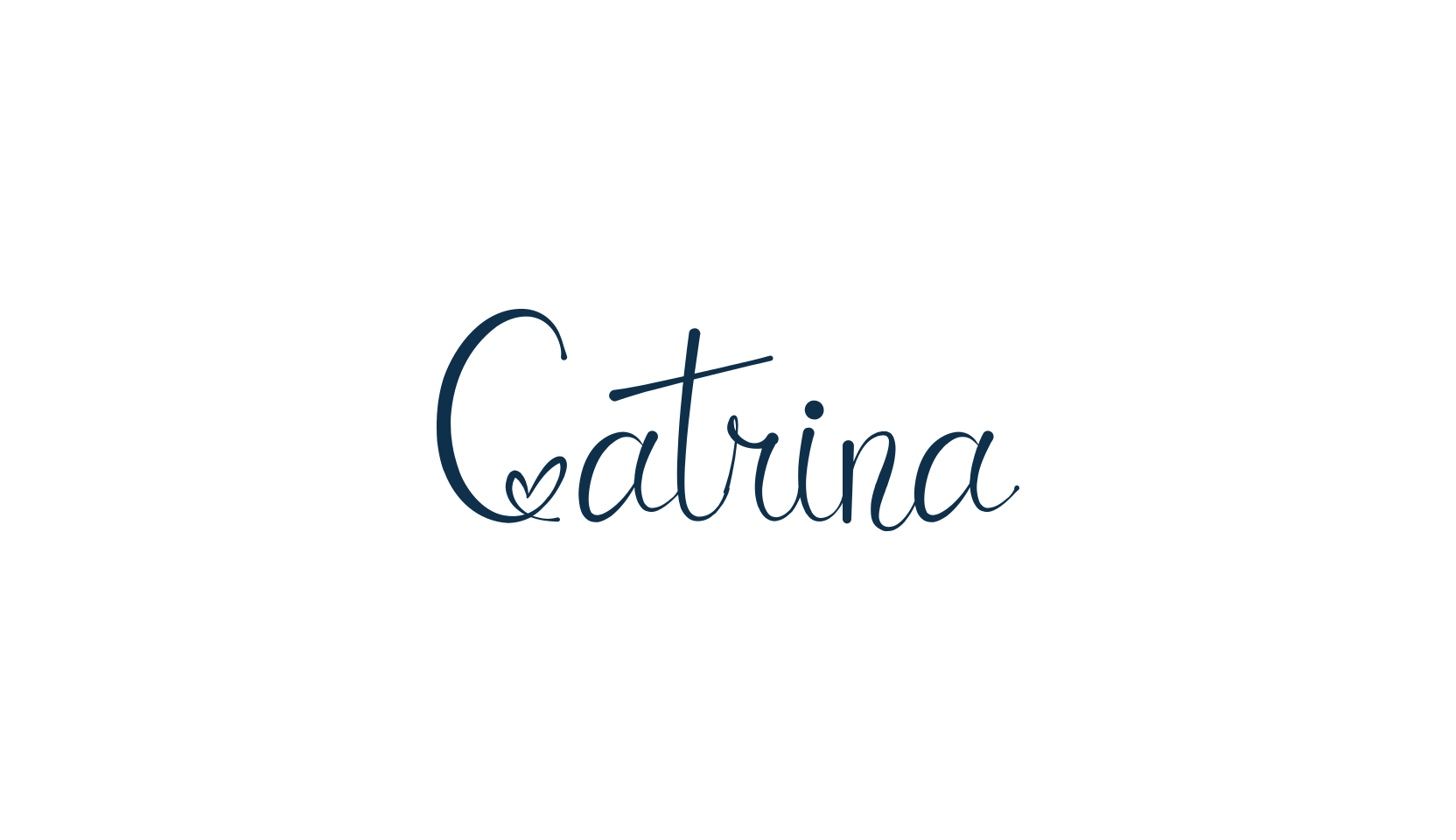 Catrina, handwriting font preview