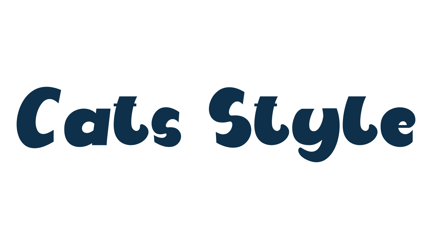 Cats Style, cartoon font preview