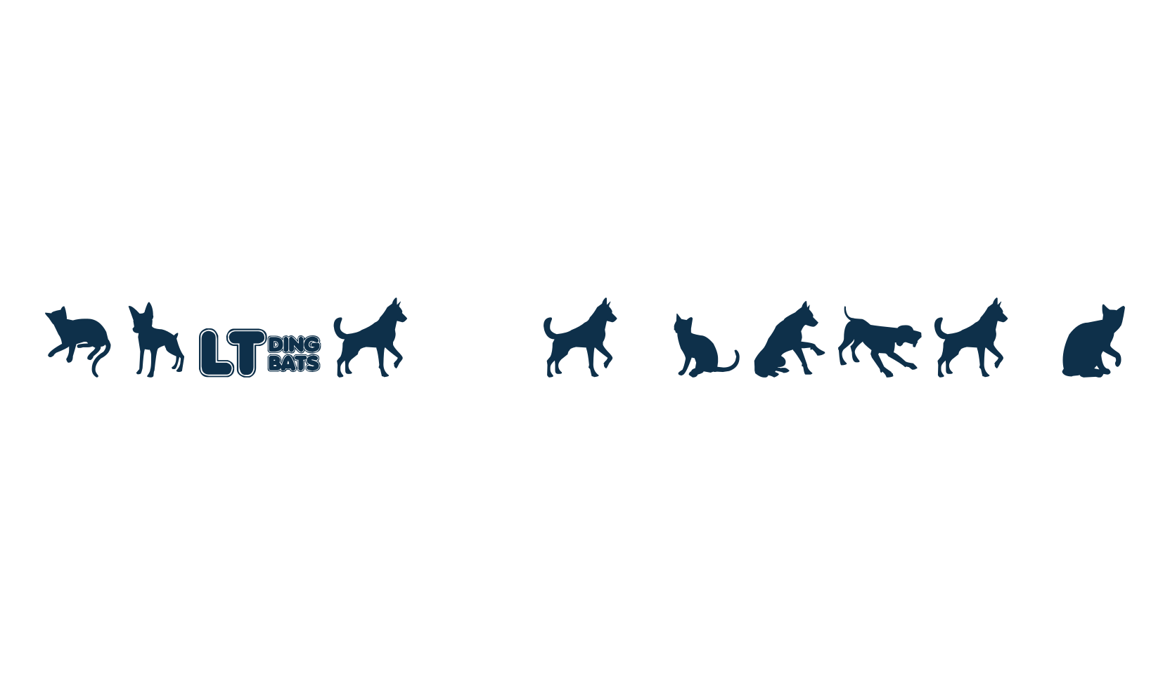 Cats vs Dogs LT, fancy decorative font preview