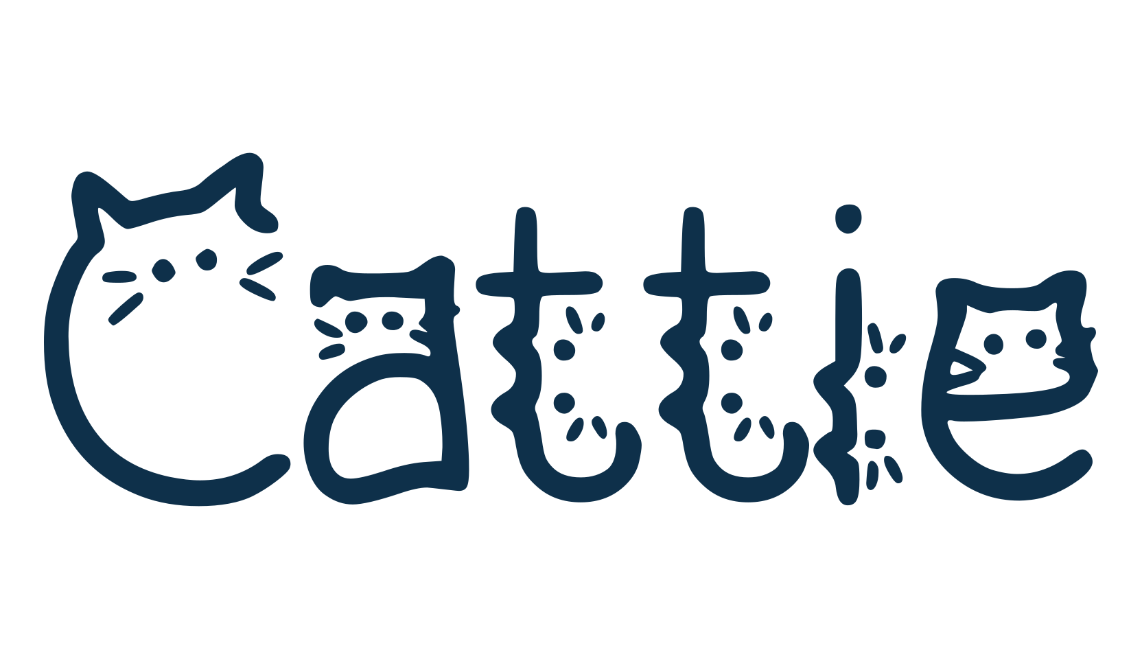 Cattie, fancy decorative font preview