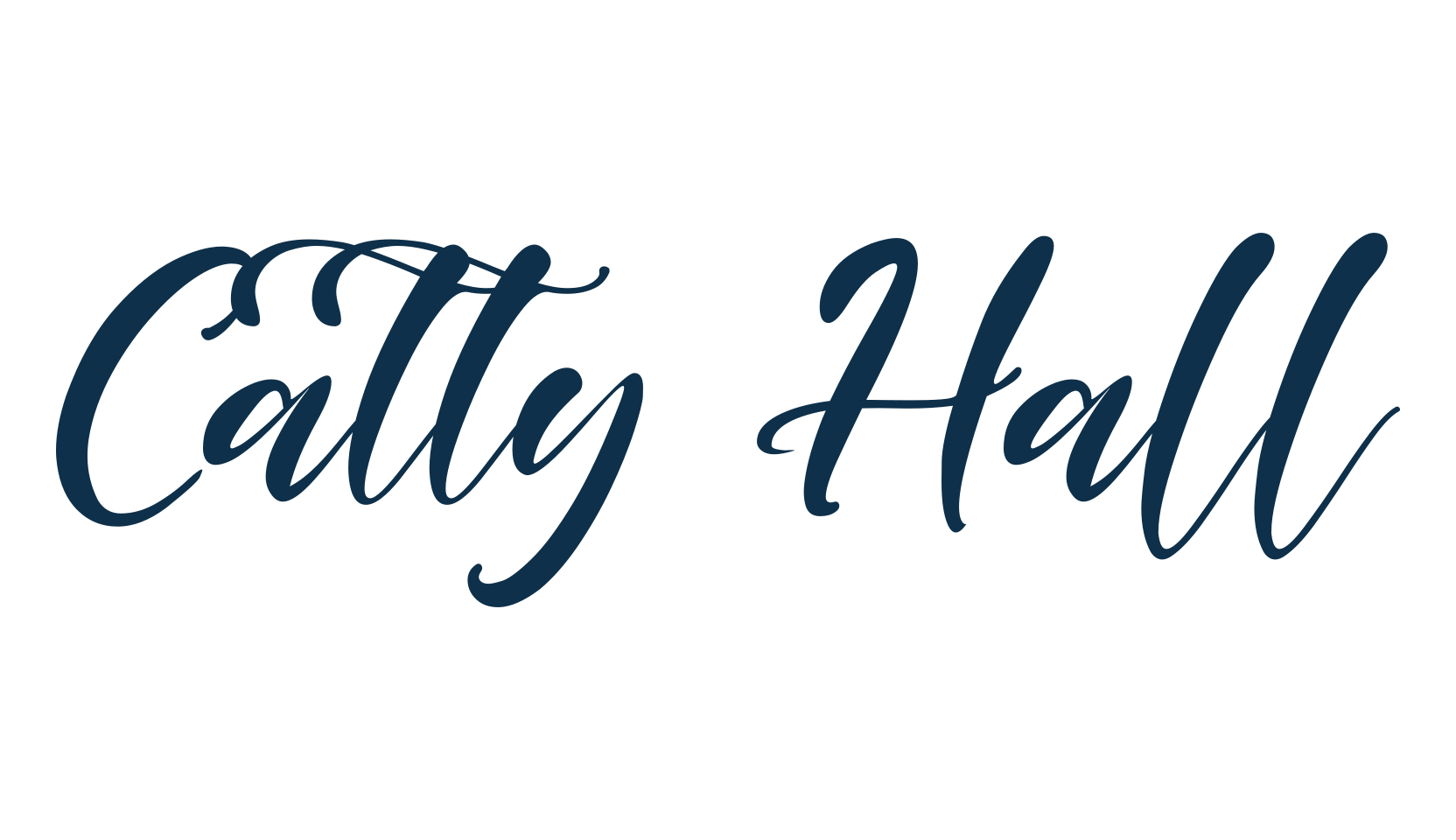 Catty Hall, various font preview