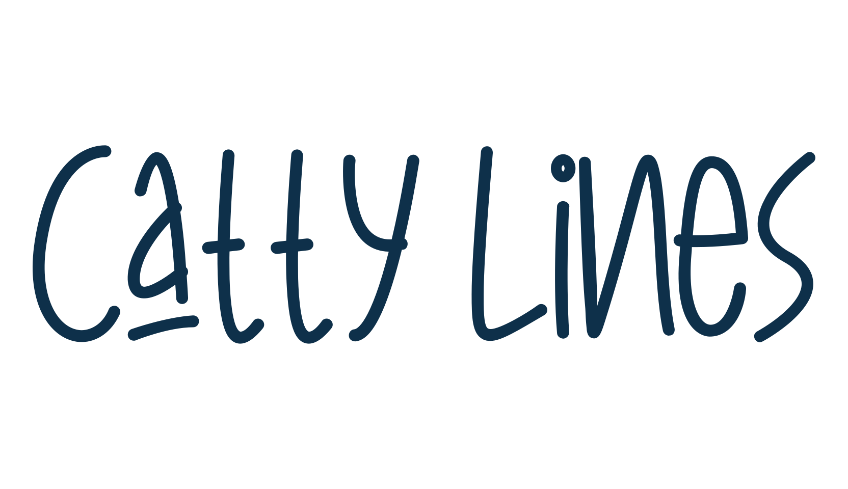 Catty Lines, fancy various decorative script calligraphy font preview