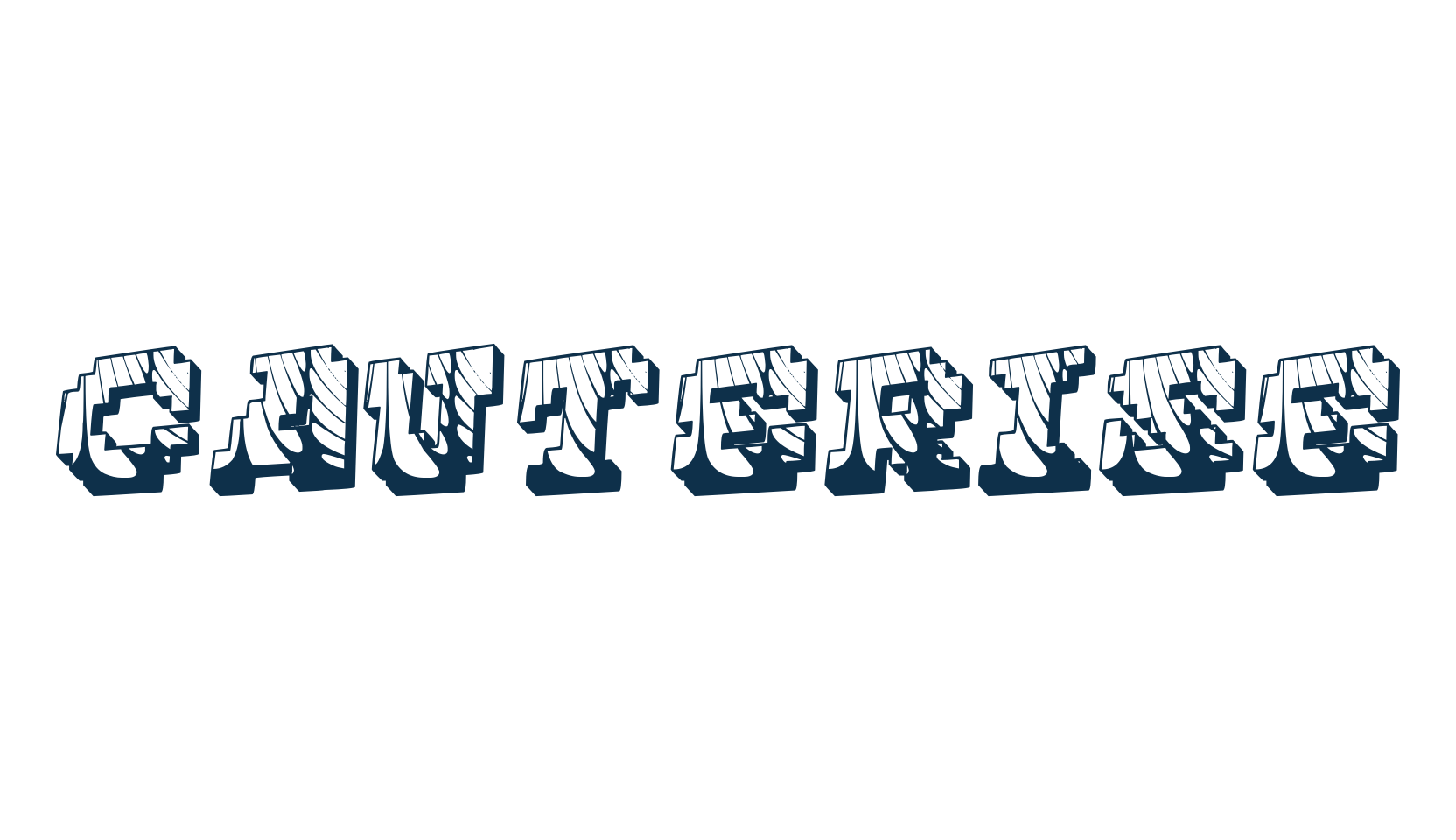 Cauterise, fancy decorative font preview