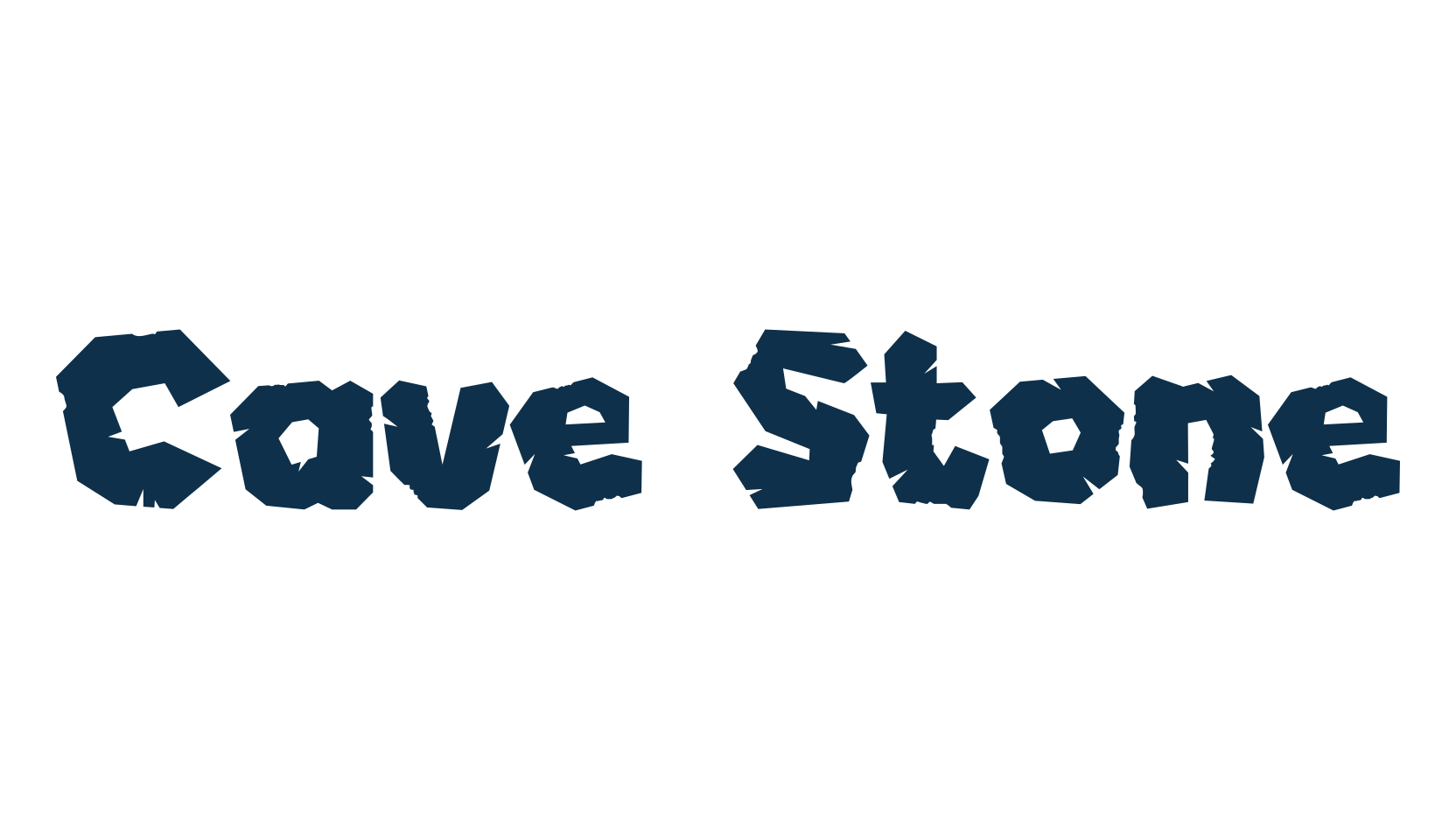 Cave Stone, display market font preview