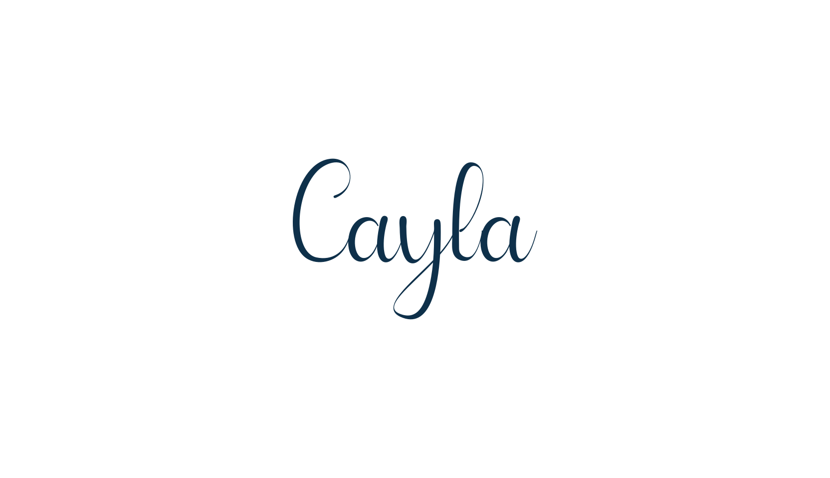 Cayla, script calligraphy fancy decorative font preview