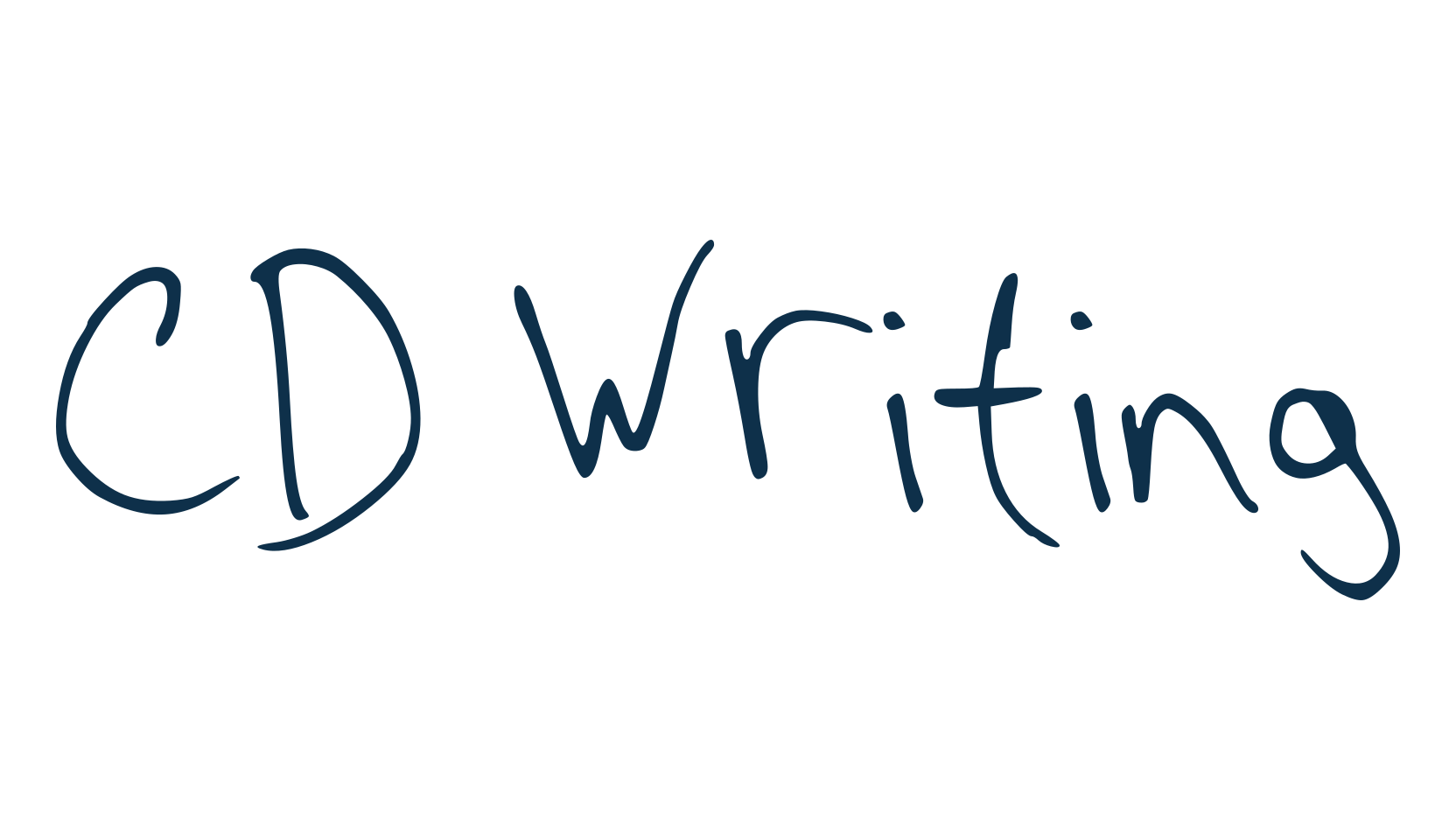 CD Writing, handwriting font preview