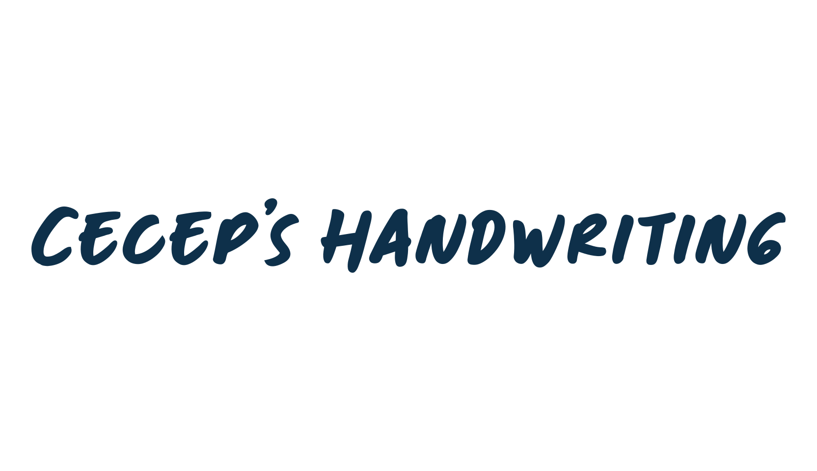Cecep's Handwriting, script handwritten fancy decorative calligraphy font preview