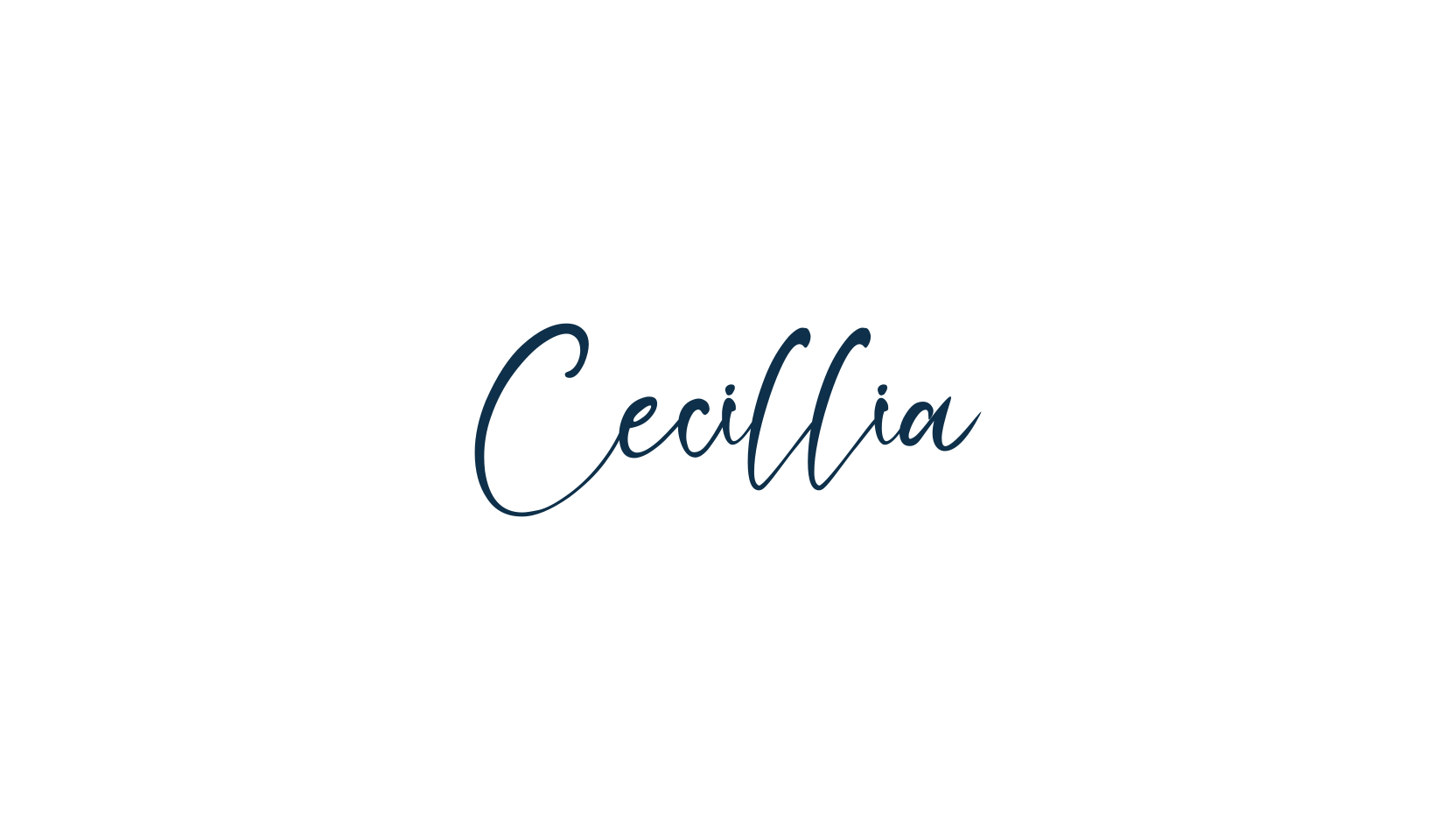 Cecillia, script handwritten fancy decorative calligraphy font preview