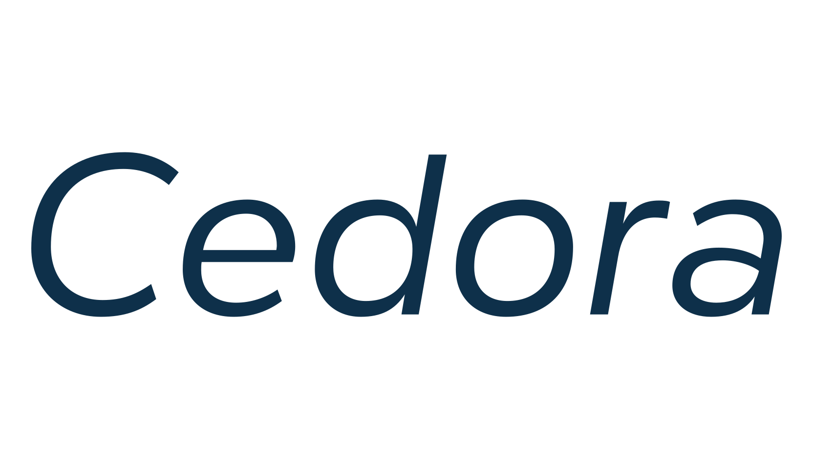 Cedora, sans serif font preview