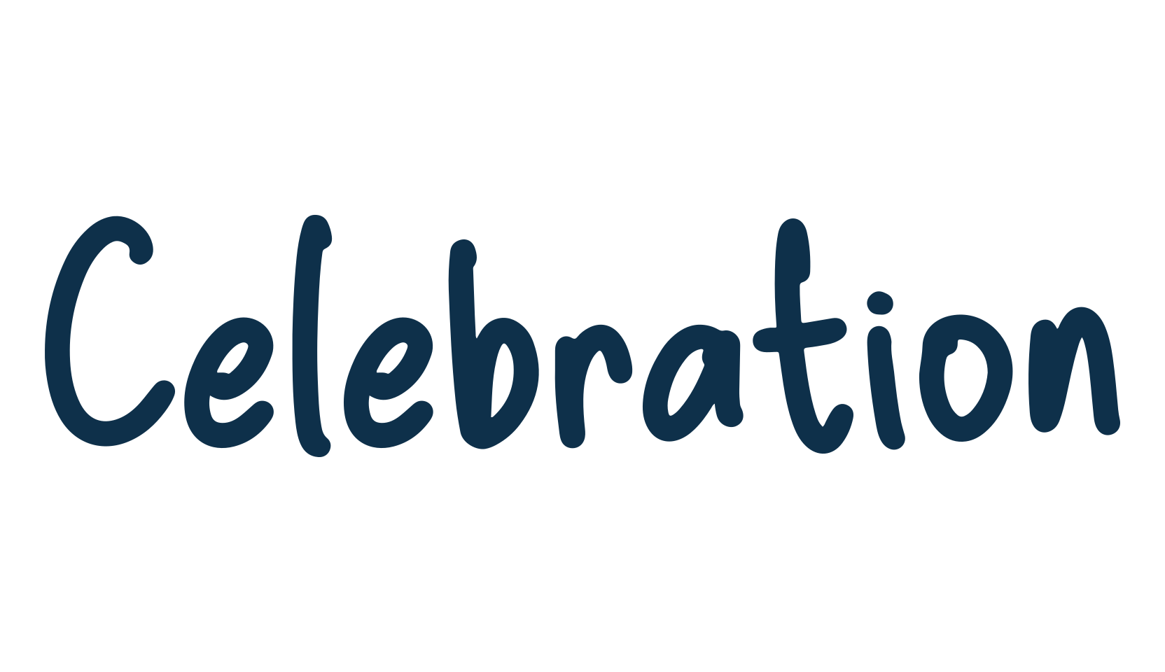 Celebration (celebration-4), handwriting font preview