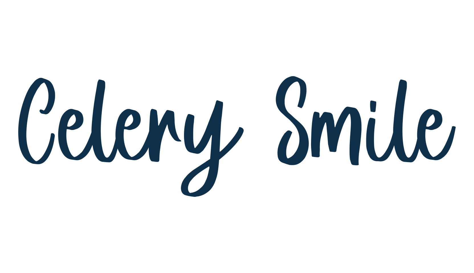 Celery Smile, handwriting font preview