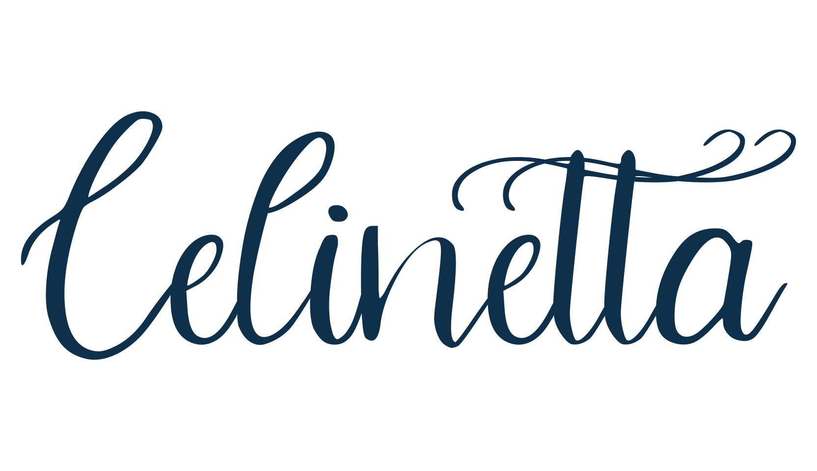 Celinetta, script calligraphy fancy decorative font preview